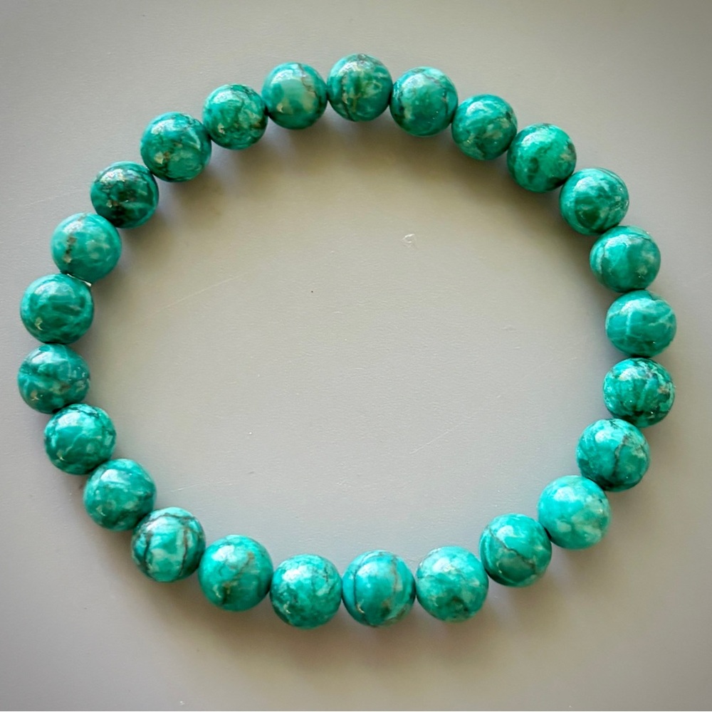 Green Turquoise Handcrafted Bead Bracelet
